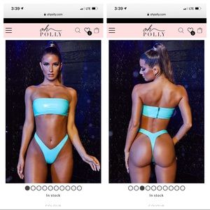 Lost In Paradise Vinyl High Rise Thong BOTTOMS